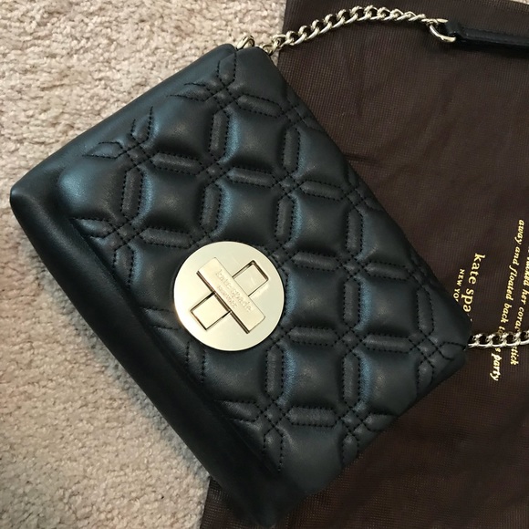 Kate Spade black leather cross body bag - Picture 2 of 5